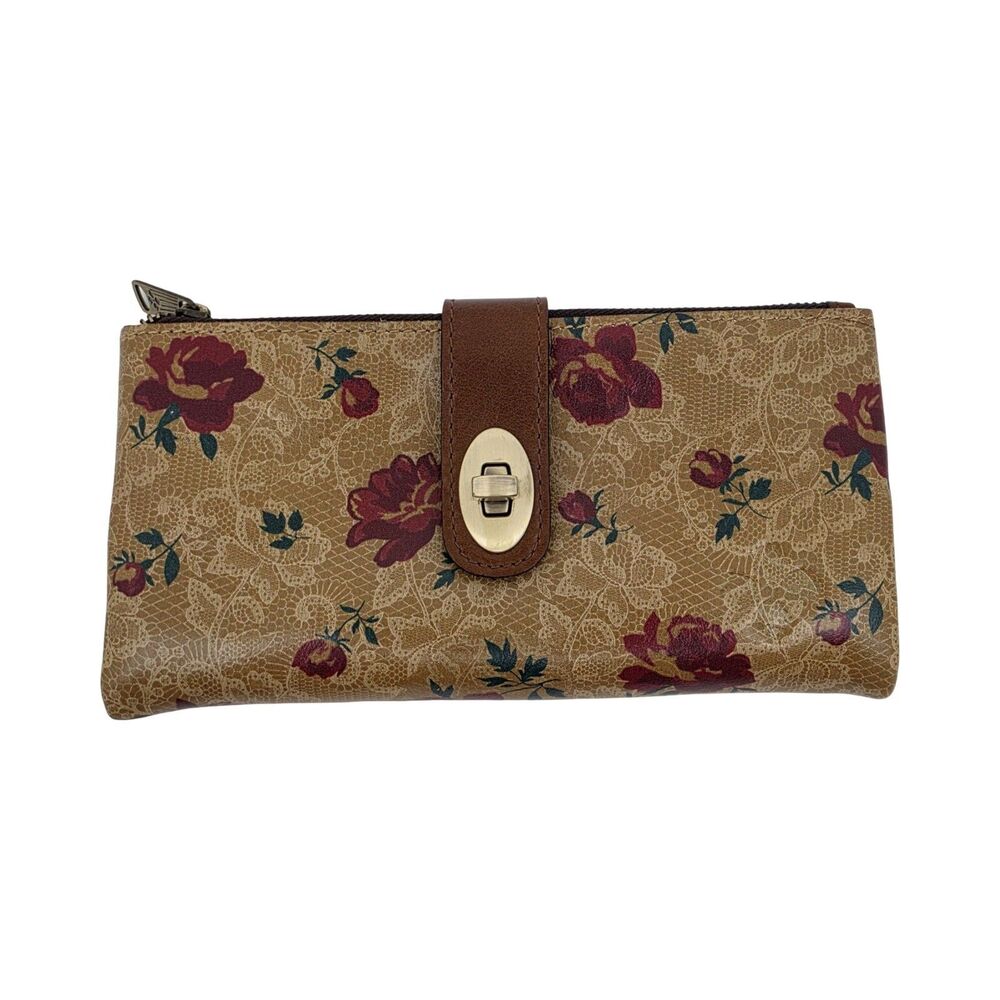 Patricia Nash Annesley Western Lace Leather Wristlet Wallet
